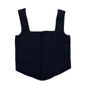 Zara Black Corset Crop Top